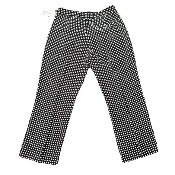 Equipment Bergen Cropped Trouser Women’s Sz 10 Silk High Rise Pleated Black NWT - Picture 4 of 12